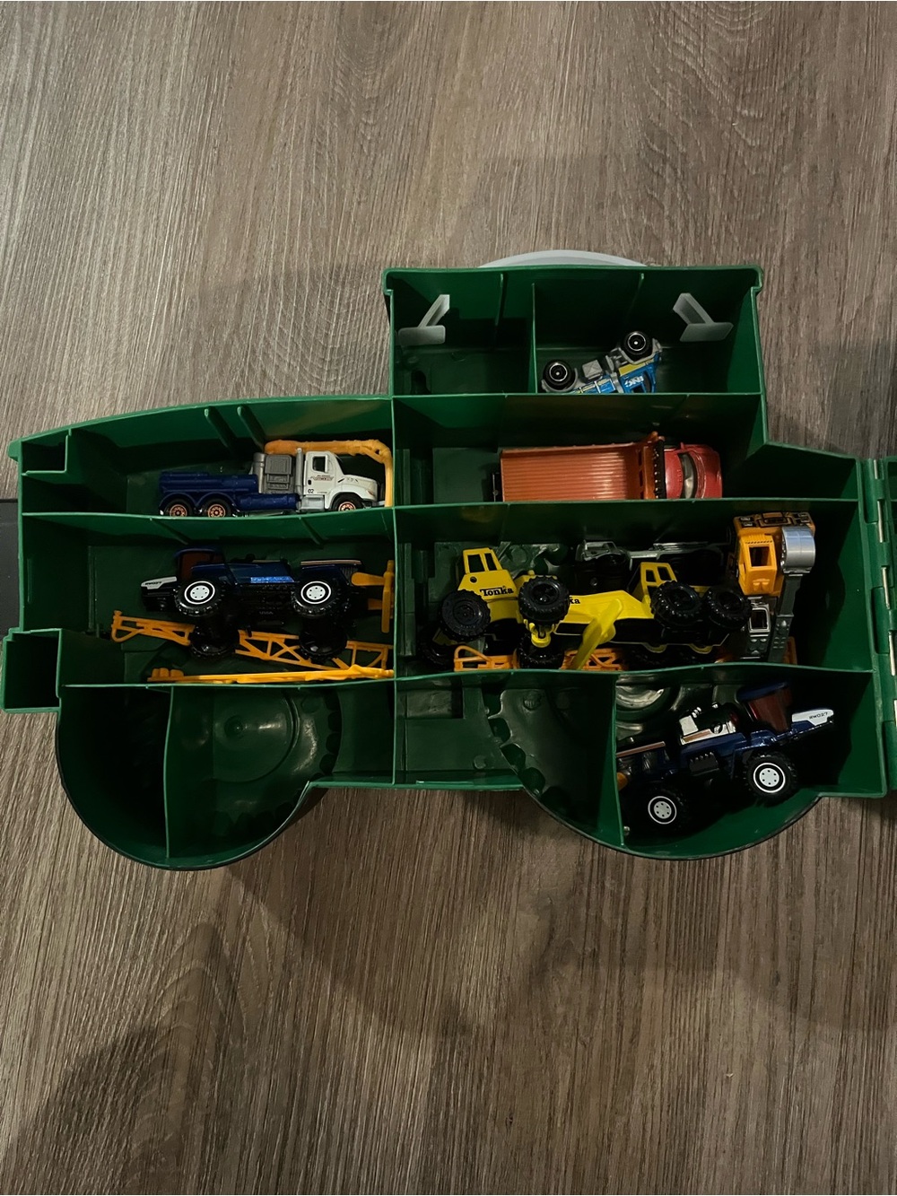 John Deere Toy Tractor Shaped Storage Carrying Case For Farm Vehicles